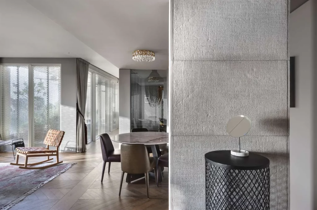 “Juta” texture Custom-made color 010, dining area